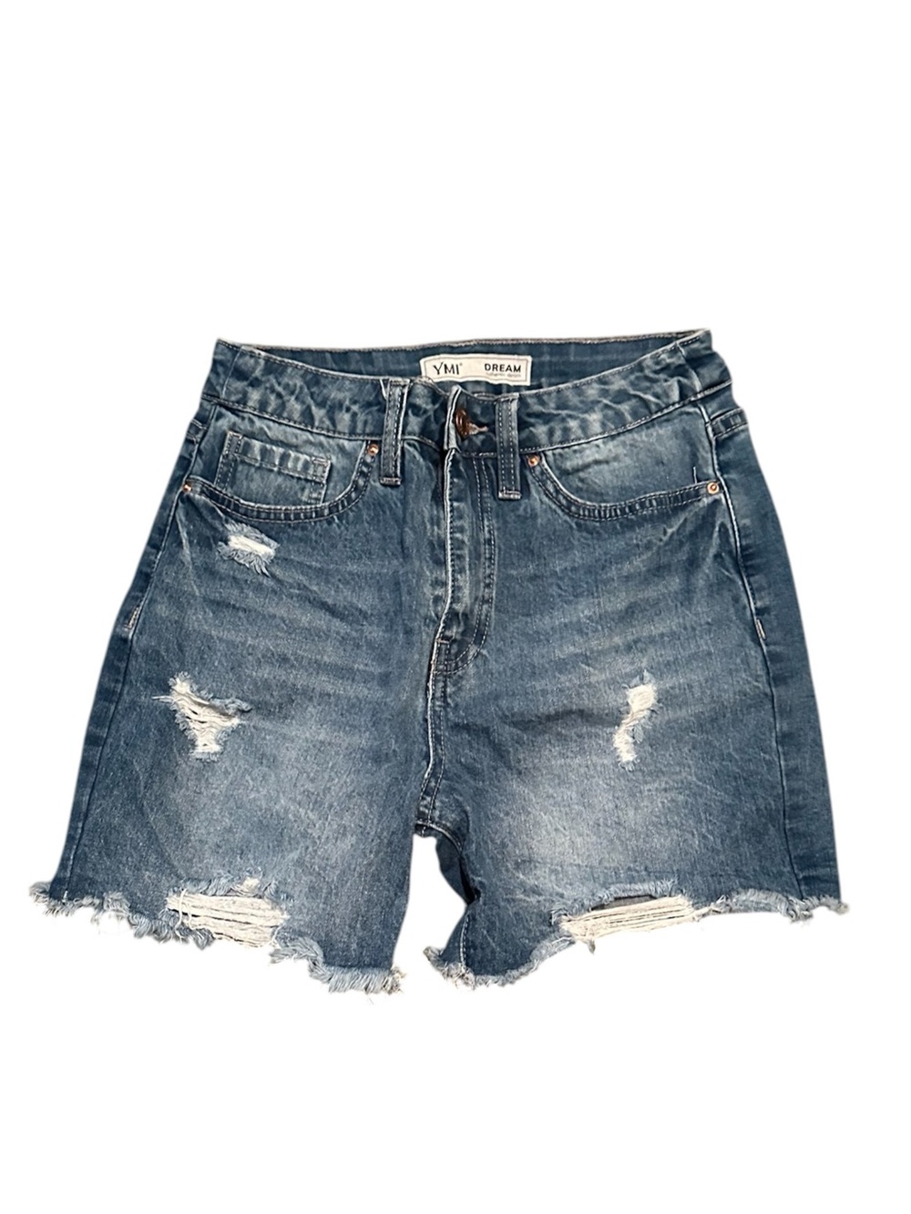 YMI Distressed Denim Shorts